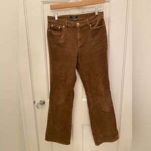 Chaps Brown Corduroy Flare Jeans